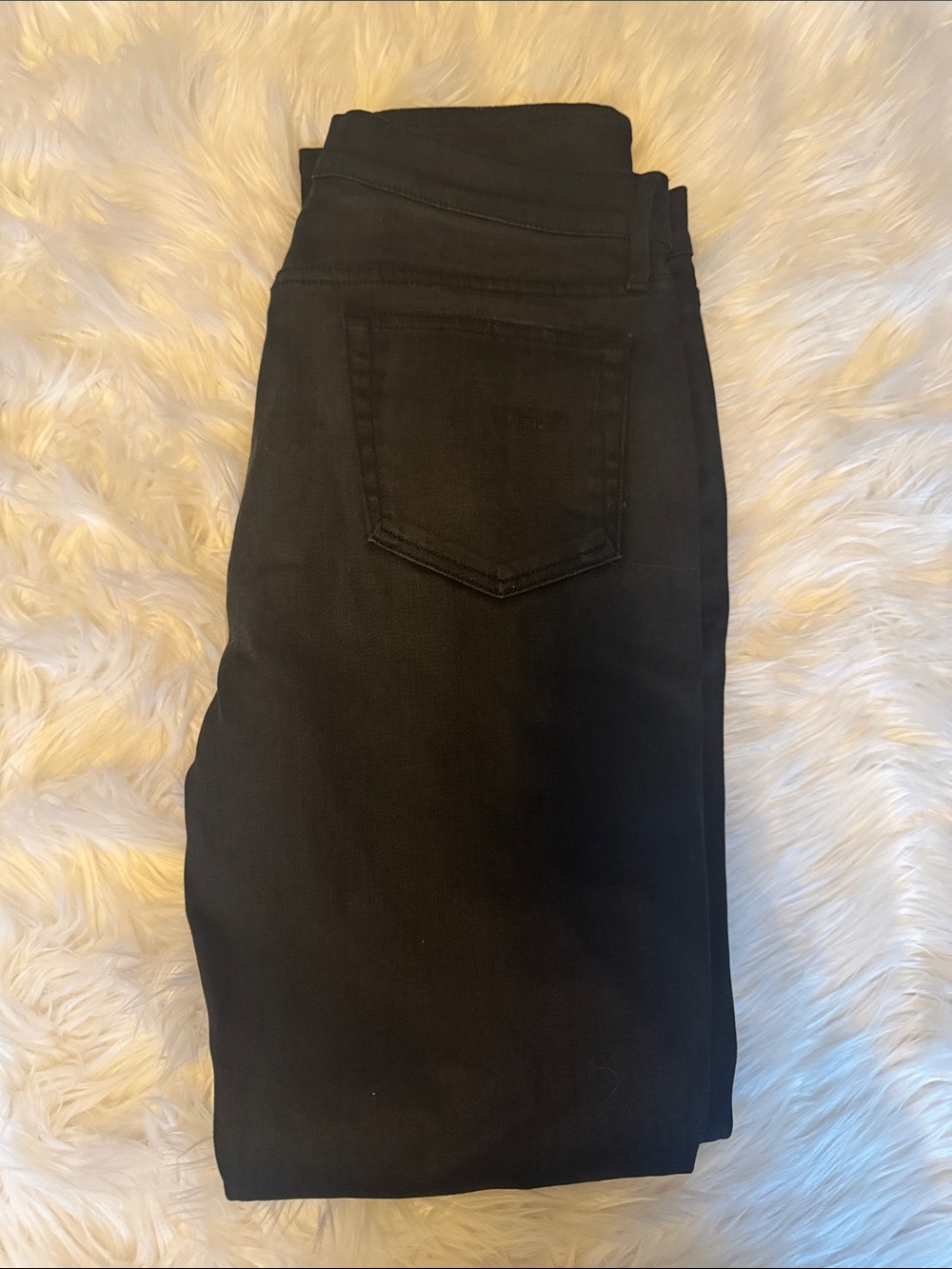 Frame Denim Men's Black Slim Straight Distressed Jeans